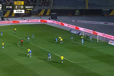 هدف صنداونز الأول أمام بيراميدز (راينرز)