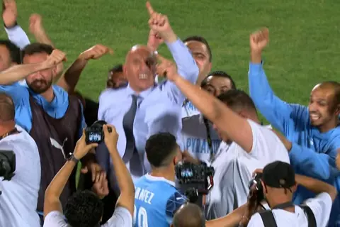 صافرة النهاية واحتفالات لاعبي بيراميدز بالفوز بدوري أبطال أفريقيا