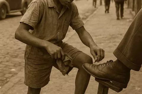 من ماسح أحذية صغير.. لملك كرة القدم