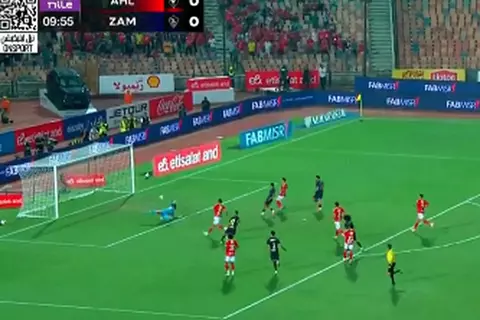 ناصر ماهر يهدر هدف محقق أمام الأهلي 