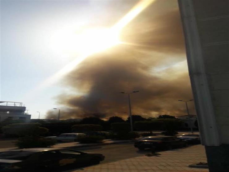 حريق هائل بملاحات الإسكندرية (2)