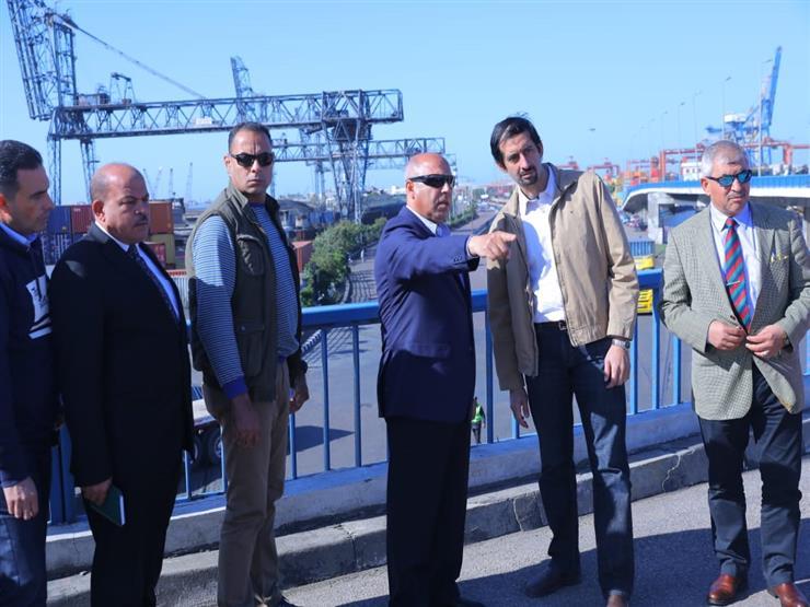 الوزير يتابع مشروعات ميناء الإسكندرية