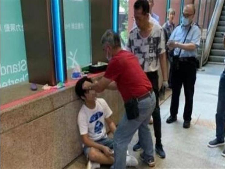 الشاب الذي تم ضربه في هونج كونج
