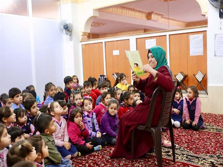 2(  جلسة قراءة داخل مسجد استجابة لمبادرة نحن نحب القراءة