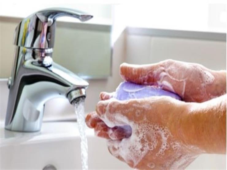 غسل اليدين بالمياه والصابون