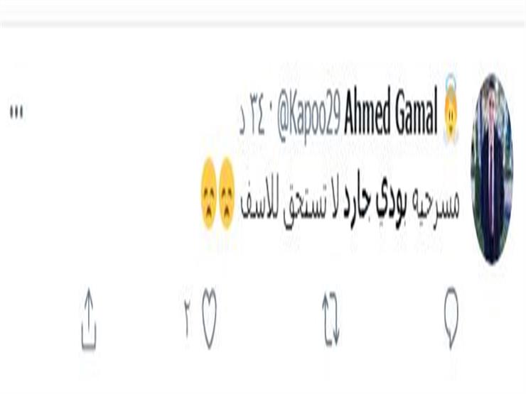 جانب من تعليقات الجمهور على مسرحية بودي جارد  (9)