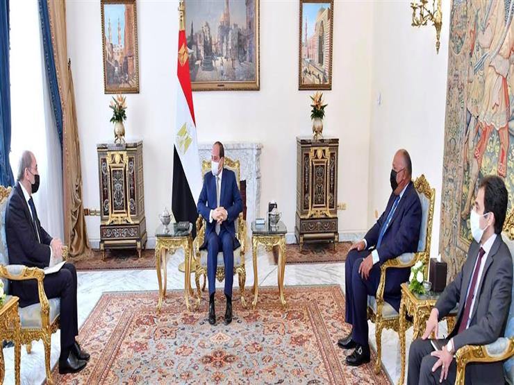 السيسي يستقبل وزير الخارجية الأردني