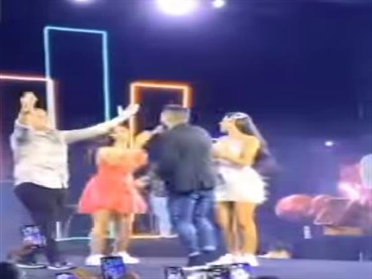 رقص ريم سامي وخطيبها مع تامرحسني