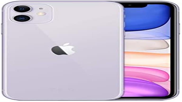 ابل ايفون 11 مع تطبيق فيس تايم سعة 128 جيجا، 4 جيجا رام، لونه ارجواني، بـ ‎11,850 جنيها.