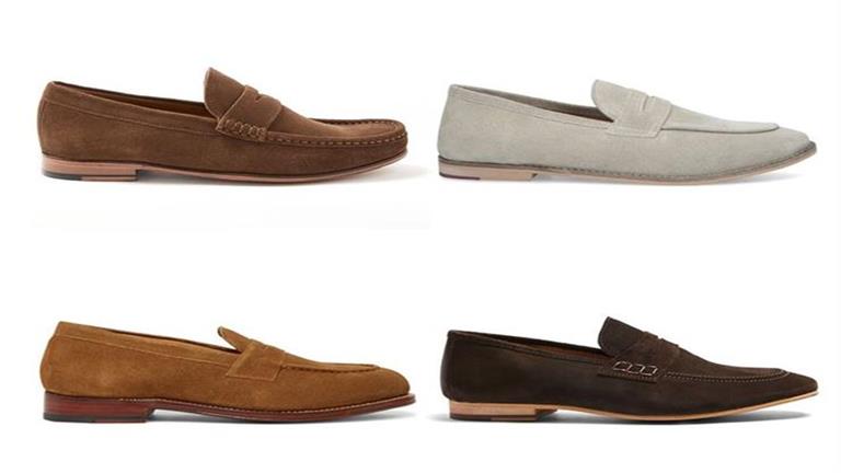 Suede Penny Loafers