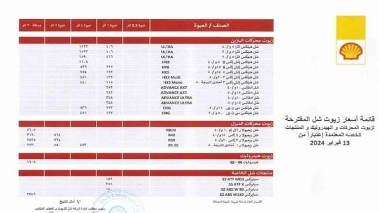 ارتفاع أسعار زيوت شل في مصر