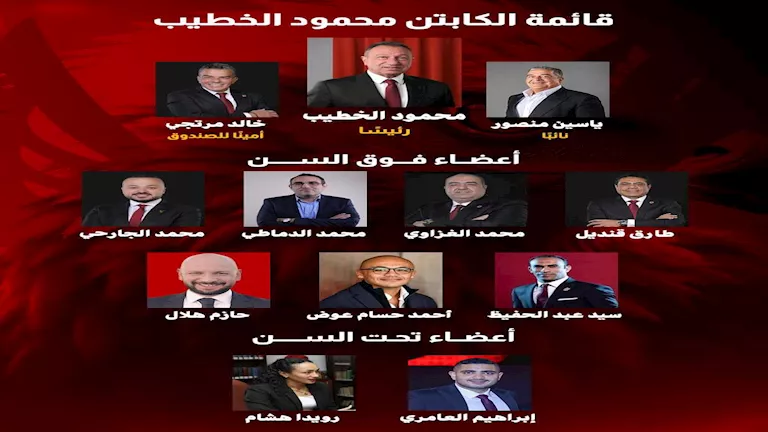 قائمة الخطيب لانتخابات الأهلي