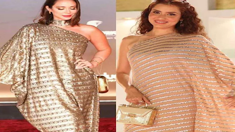 تصميم إطلالة جيهان الشماشرجي وبسنت شوقي