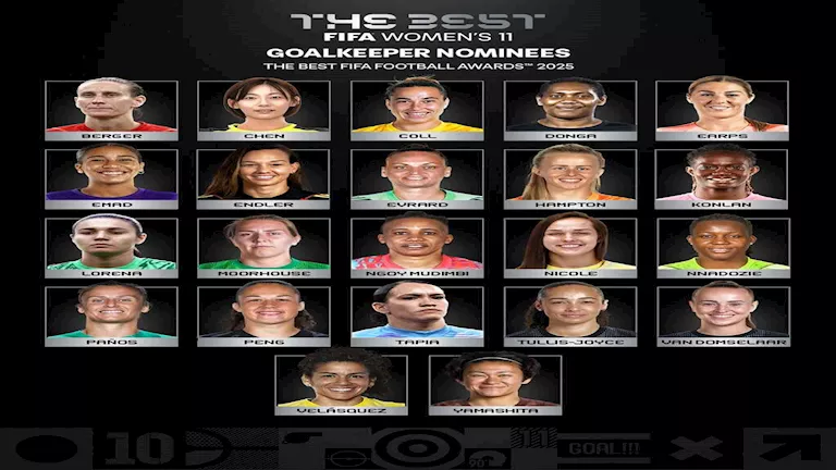المرشحات لأفضل حارسة مرمي في العالم لعام 2025