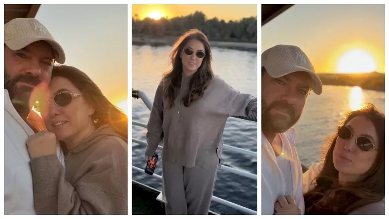 الفنانة كندة علوش والفنان عمرو يوسف