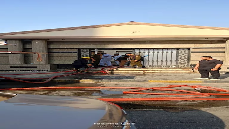 حريق معطم نادي القضاة