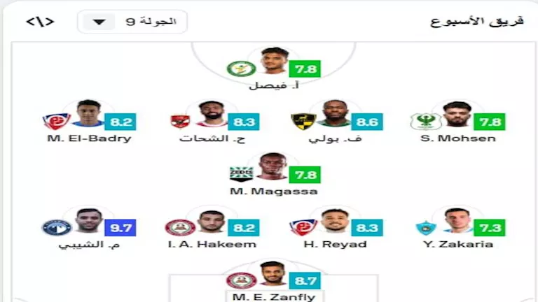 فريق الأسبوع