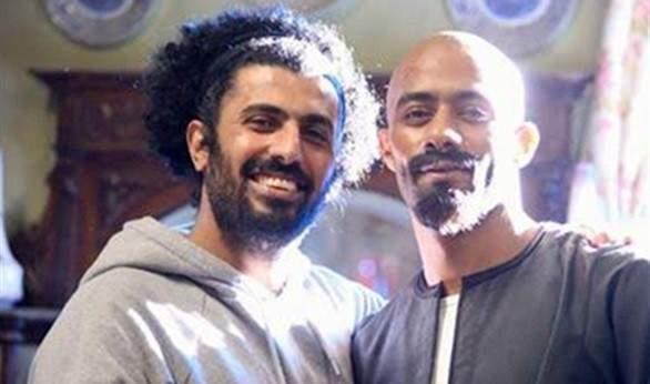 محمد سامي ومحمد رمضان في كواليس الاسكورة