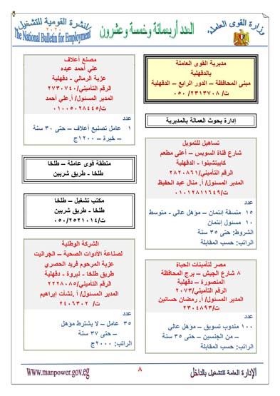 القوى العاملة تعلن توافر 4700 فرصة عمل (12)