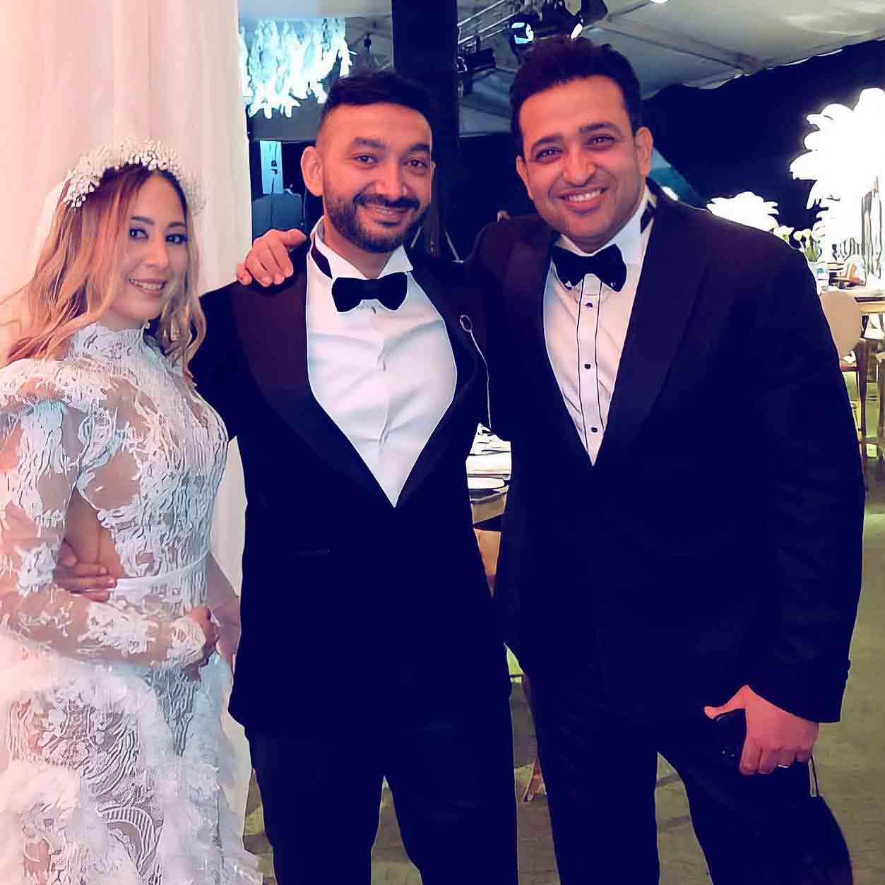تامر حسين ونادر حمدي من حفل زفافه