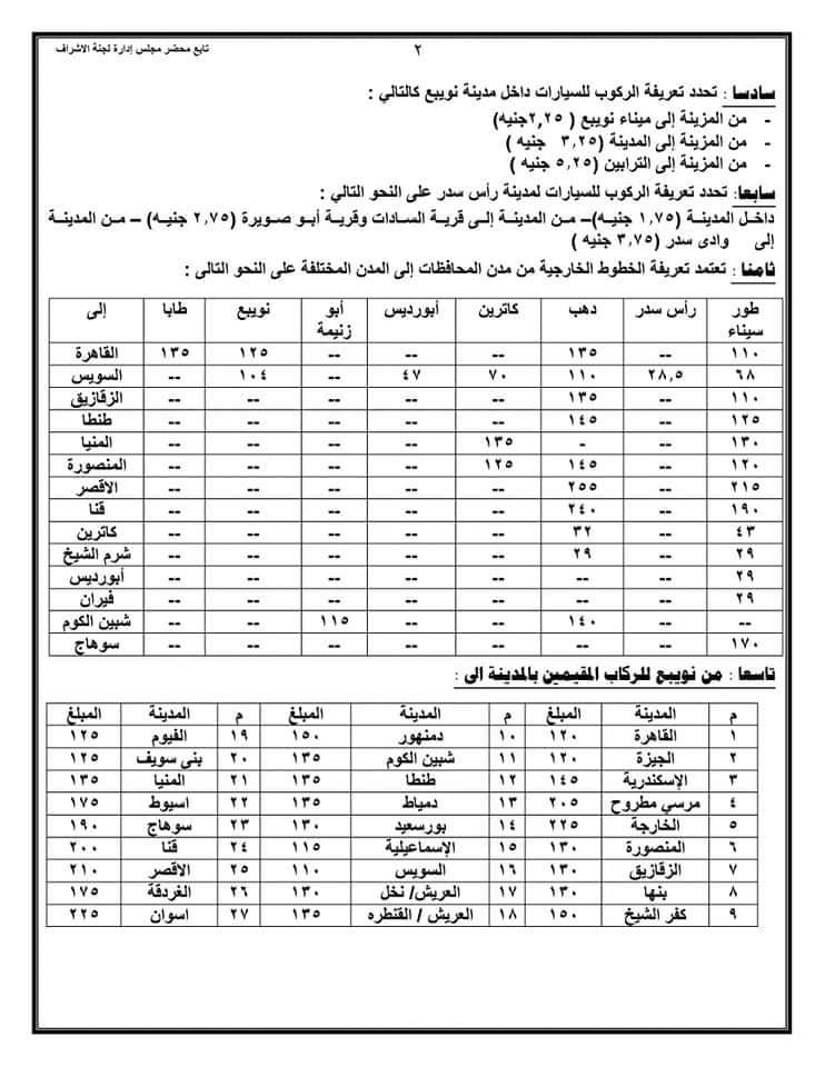 التعريفة الجديدة  (7)