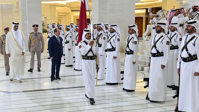 الأمير تميم بن حمد آل ثانى أمير دولة قطرو الرئيس عبد الفتاح السيسي