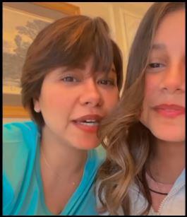 شيرين مع ابنتها على تيك توك