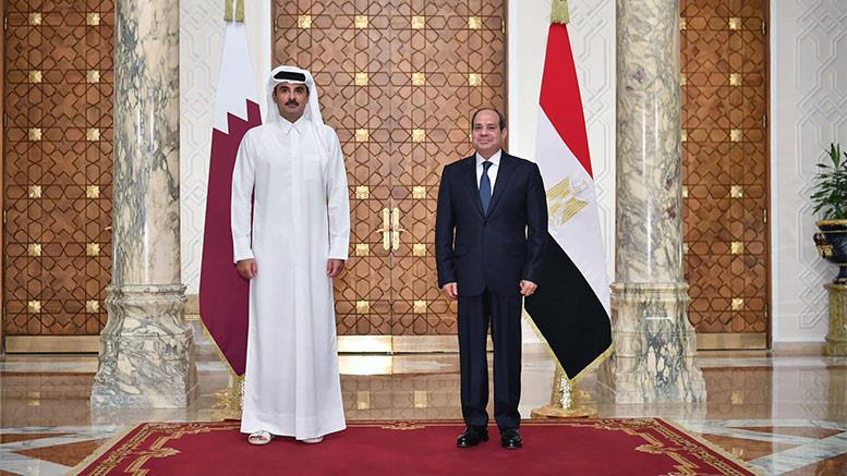 السيسي يستقبل أمير قطر