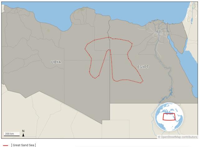 بحر الرمال العظيم في مصر وليبيا