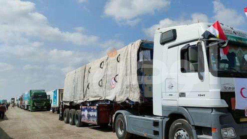 إرسال 100 شاحنة مساعدات لغزة ومناطق الشمال