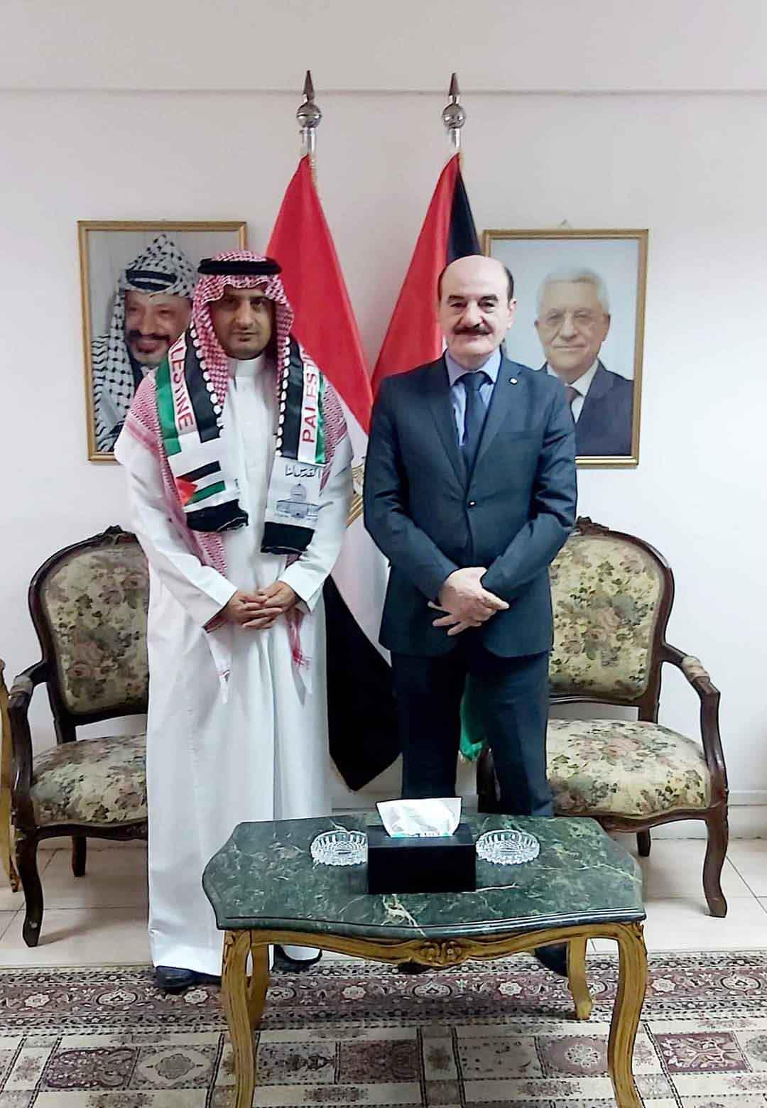 قنصل فلسطين في استقبال قنصل عام السعودية بالإسكندرية