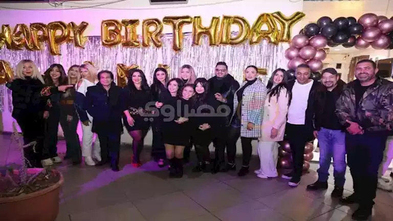 بـ الصور.. نجوم الفن فى عيد ميلاد الفنانة أمل رزق_5