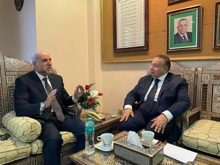 نقيب الأشراف لمستشار أبومازن السيسي أول رئيس عربي دعا لدعم أهل غزة