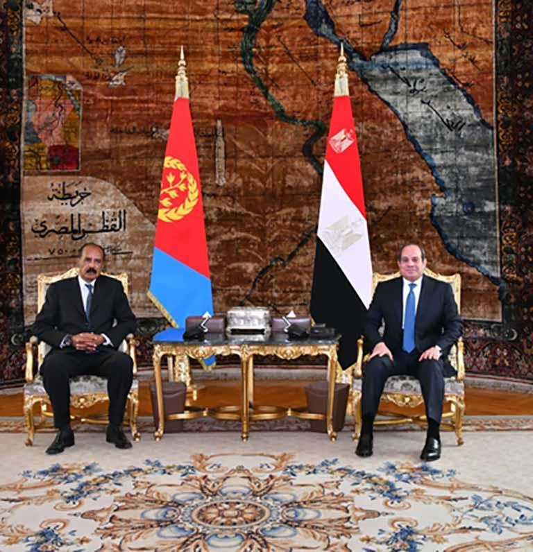 السيسي يلتقي نظيره الإريتري بقصر الاتحادية