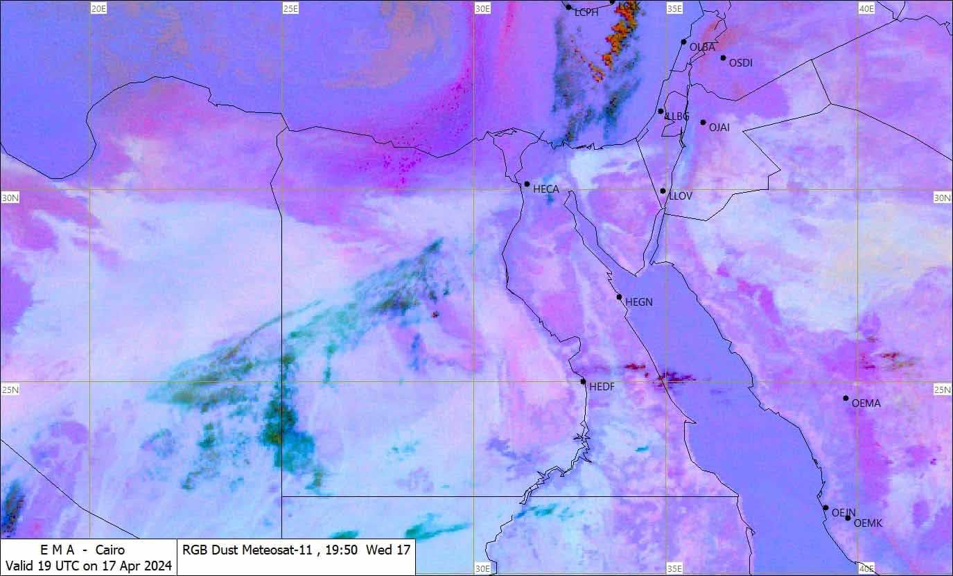 استمرار تأثر السواحل الشمالية الغربية بالرمال المثارة