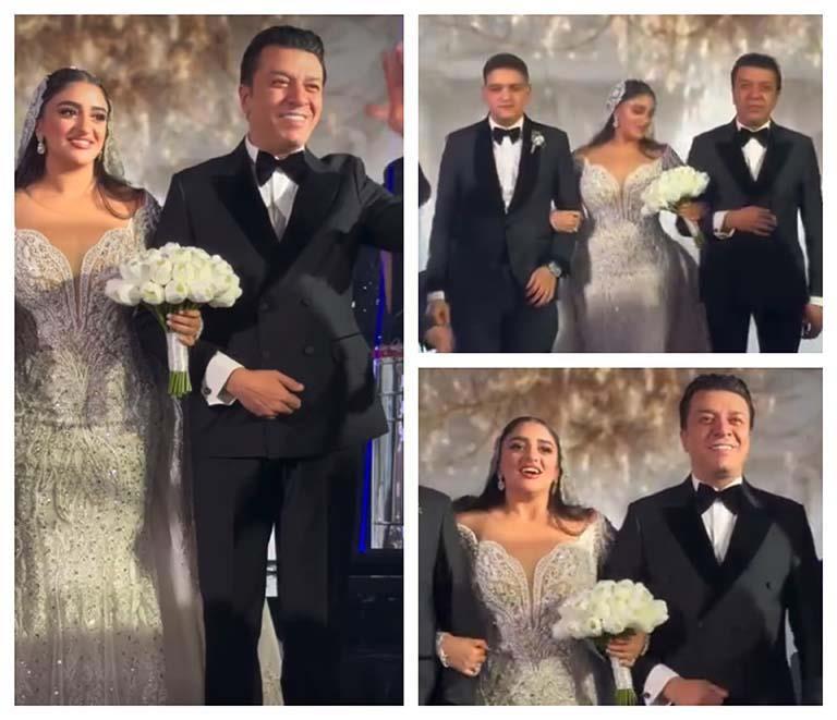تأثر مصطفى كامل في حفل زفاف ابنته