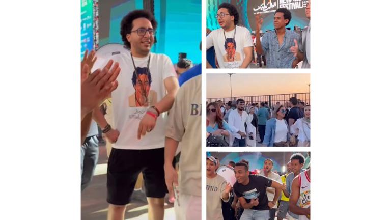 كواليس حفل محمد منير في مهرجان العلمين