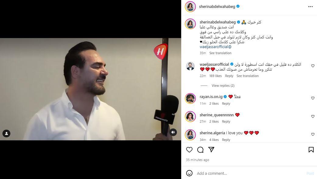 شيرين عبد الوهاب ترد على رسالة وائل جسار لها