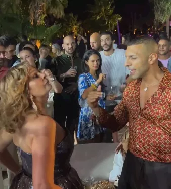 حسن ابو الروس يرقص مع يسرا  (3)