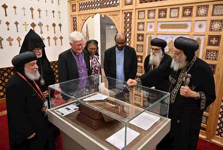 البابا تواضروس الثاني يستقبل وفد مجلس الكنائس العالمي في وادي النطرون