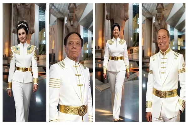 عادل إمام و أم كلثوم.. 15 صور للنجوم بالذكاء الاصطناعي داخل المتحف المصري الكبير_4