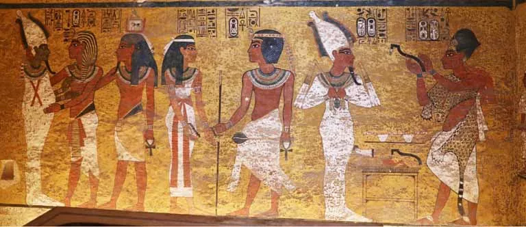 الجدار الشمالى لحجرة الدفن