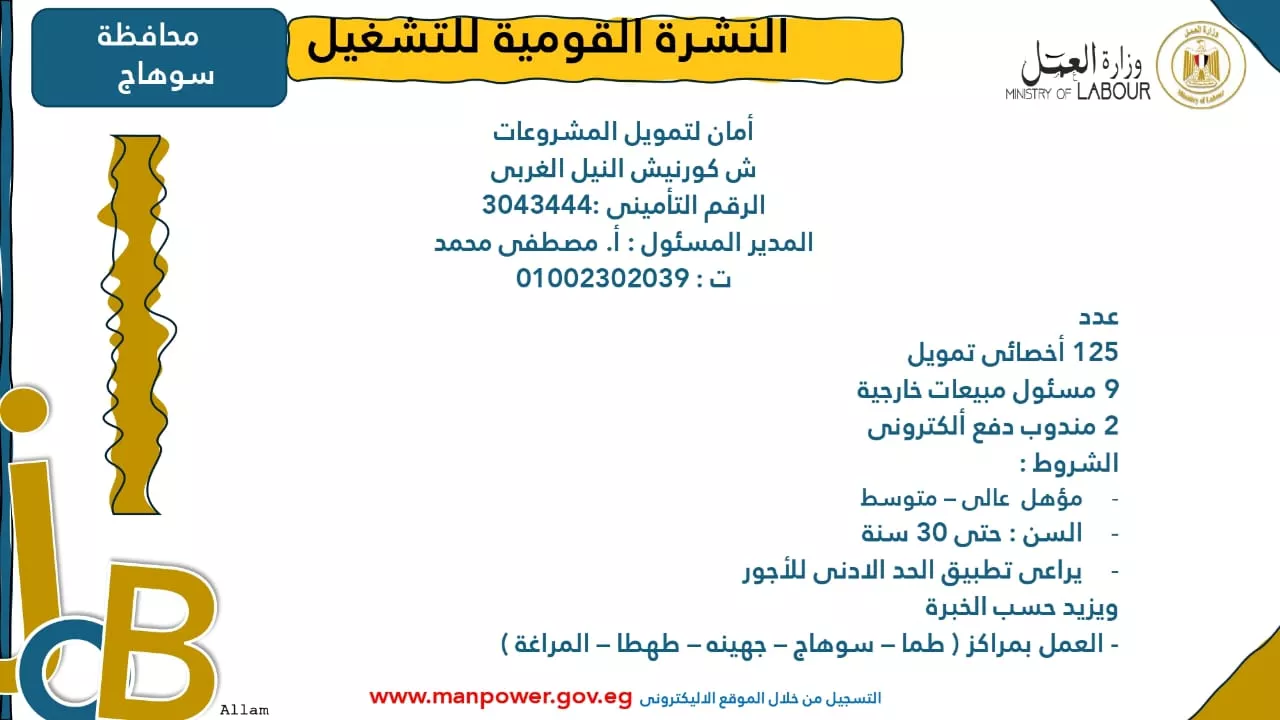 فرص عمل جديدة متاحة في مختلف المحافظات (25)