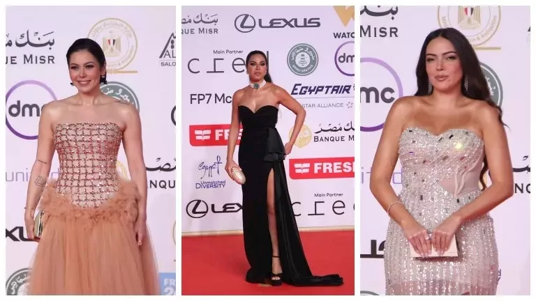 لقاء الخميسي ونسرين أمين.. 25 صورة للنجمات في ختام مهرجان القاهرة السينمائي