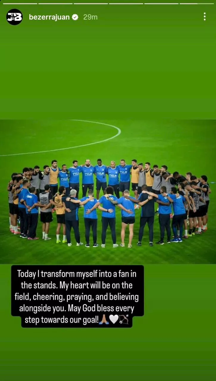 خوان بيزيرا يعلن غيابه عن مباراة الزمالك وبيراميدز