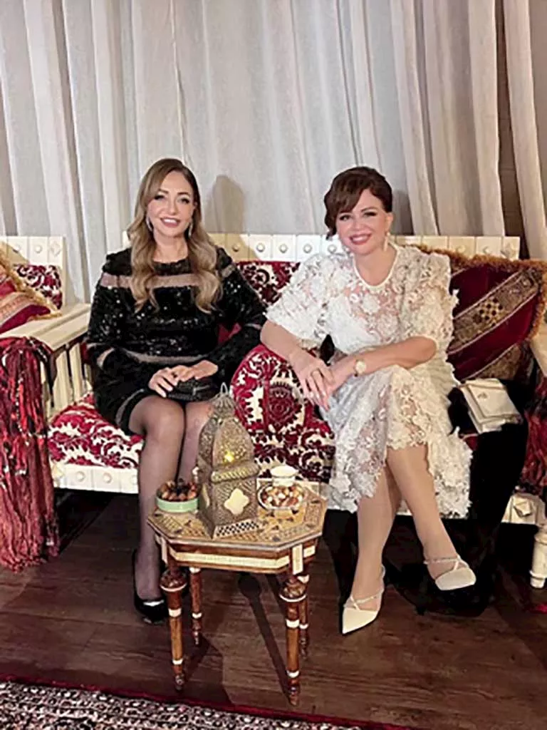 الهام شاهين وليلى علوي  في حفل نيتفليكس