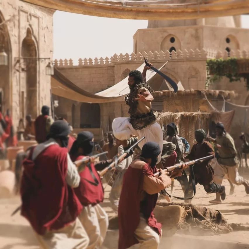 محمد  رمضان في كواليس فيلم أسد