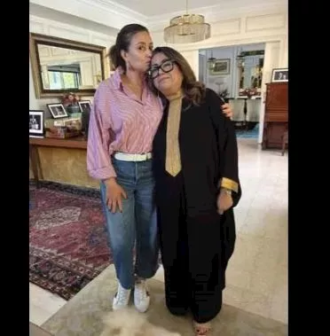هند صبري مع والدتها