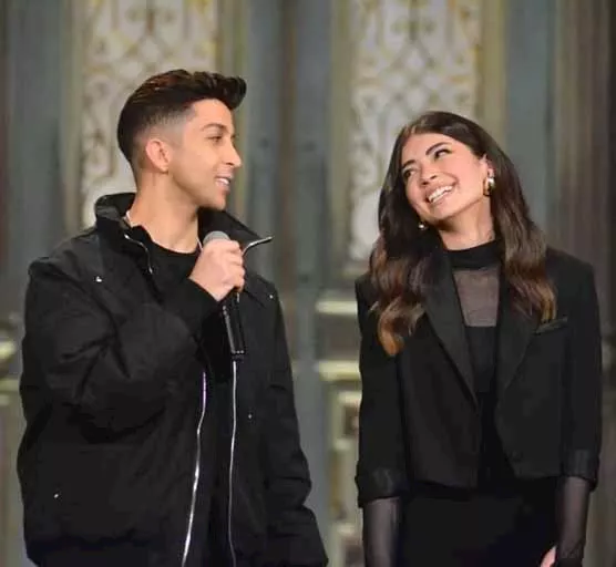 هشام جمال يهدي ليلى زاهر أغنية أنا والقمر_10