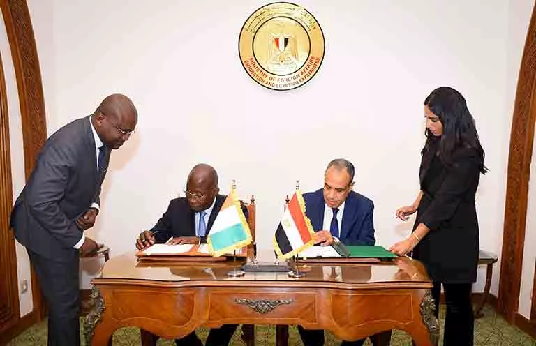 البيان المشترك الصادر عن جولة المشاورات السياسية الثالثة بين مصر وكوت ديفوار (2)